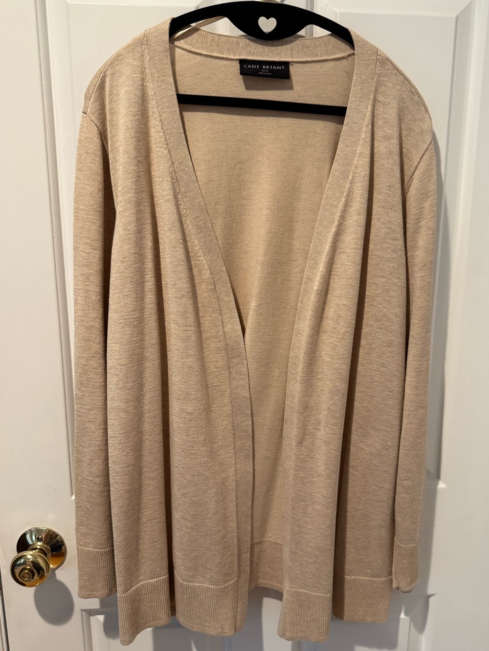 Lane Bryant Oatmeal Beige Cardigan Sweater 18/20